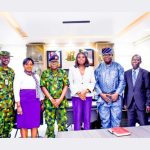 A Team Led by Brigadier General  A. A Yusuph from Army Headquarters (DHQ) Paid a Sensitization Visit to The SSG, Professor Olanike Adeyemo FAS FTWAS